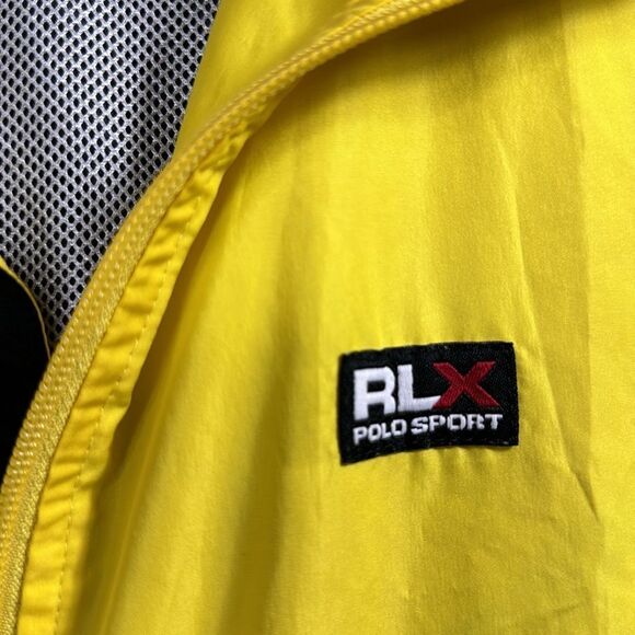 Polo Sport RLX Vest Mens Yellow Zip Up Cycling Lightweight Packable Golf Pockets - Picture 7 of 16